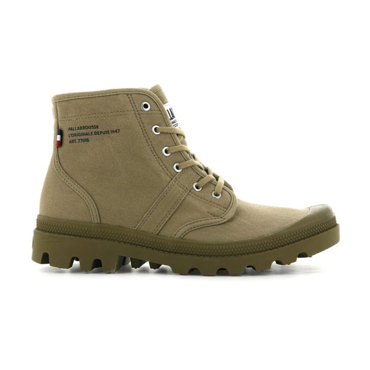 Palladium Pallabrousse Legion Women\'s Boots Olive | UK K593-JHN